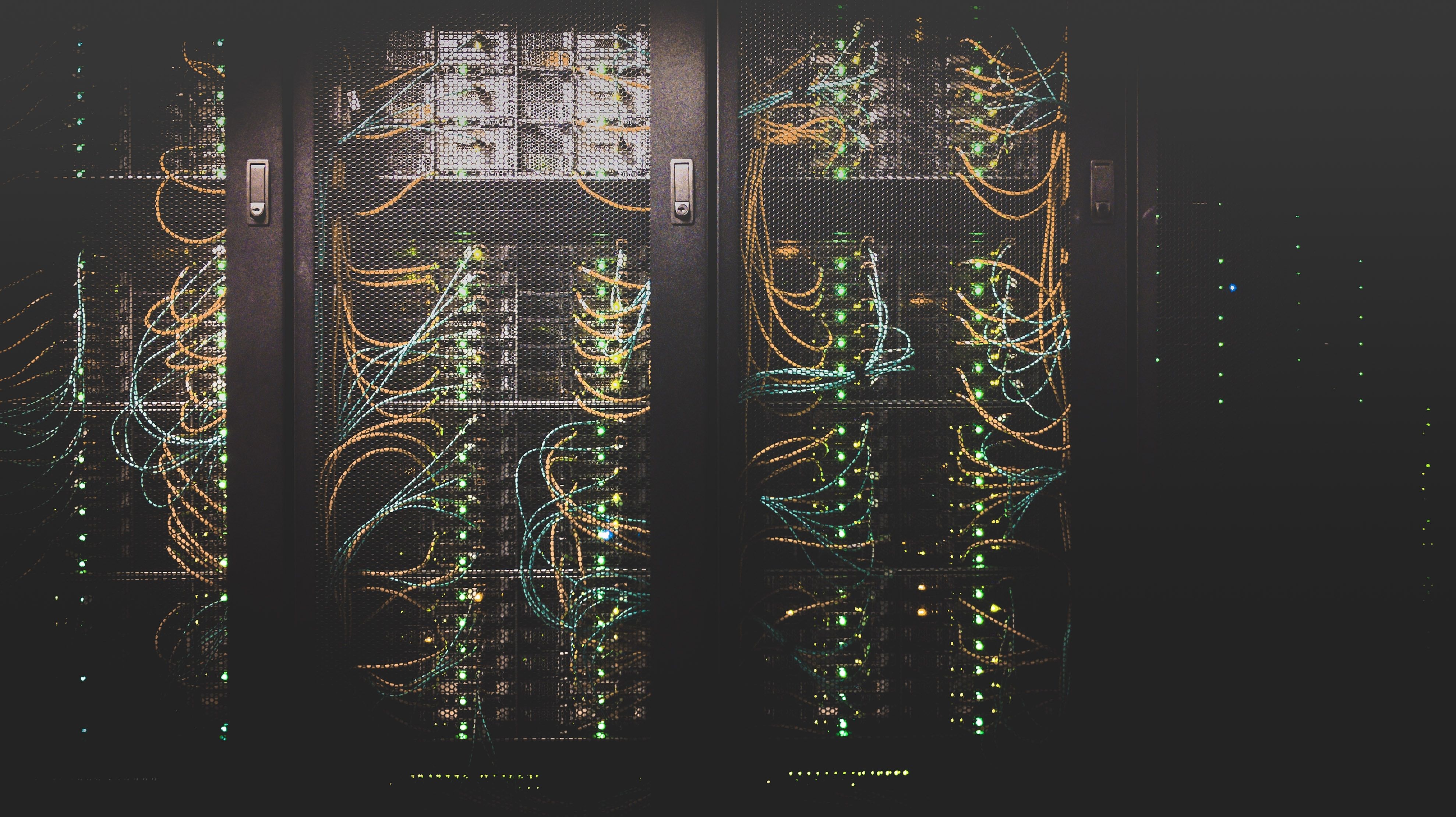 a server room to highlight our DevOps services can help with managing infrastructure